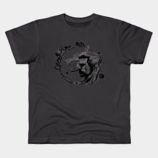 wolf black Kids T-Shirt